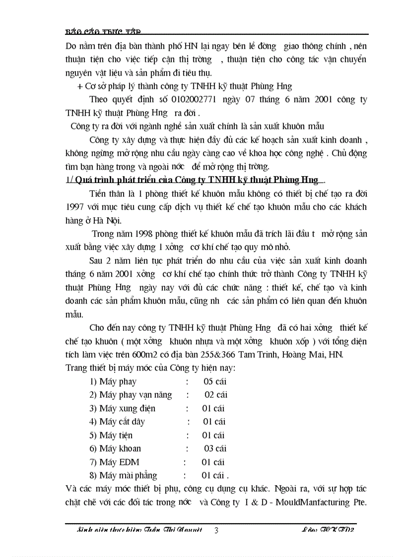 image for page Hạch toán vật liệu công cụ dụng cụ của doanh nghiệp sản xuất ở Công ty TNHH kỹ thuật Phùng Hưng