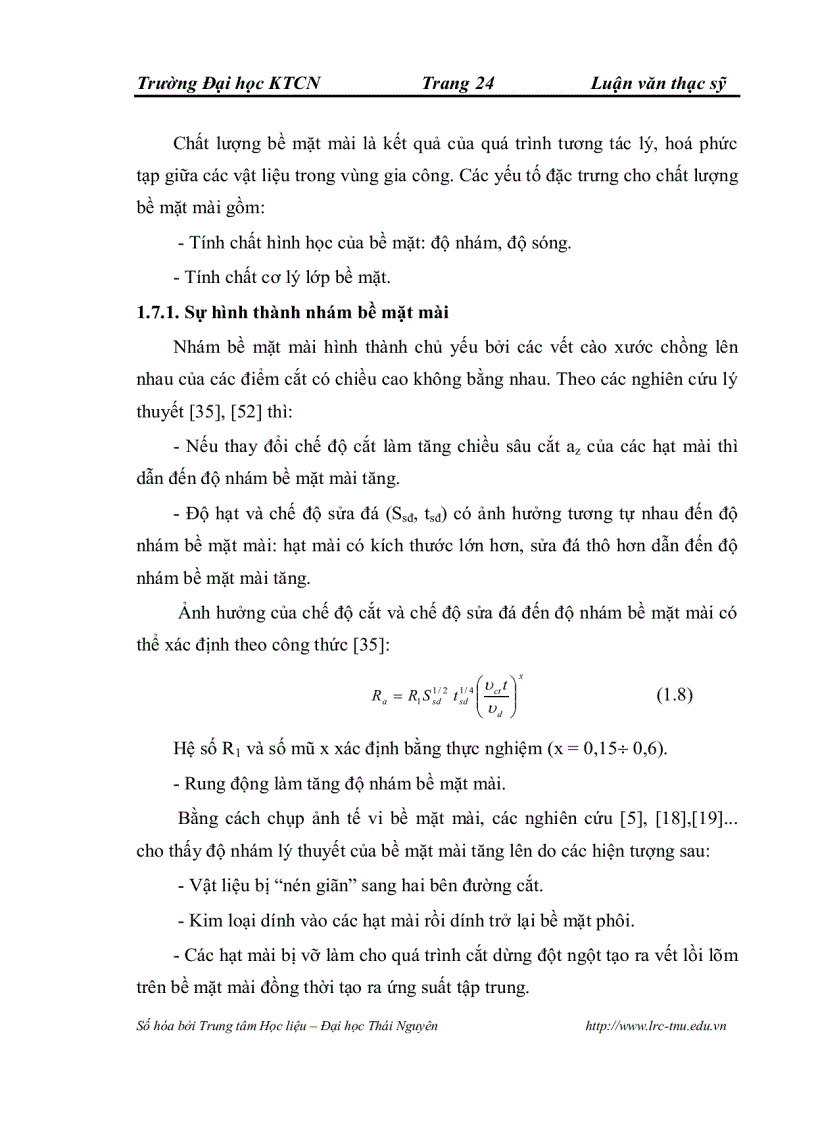 image for page Một số biện pháp công nghệ nâng cao độ chính xác chất lượng bề mặt chi tiết gia công khi mài thép không rỉ Ứng dụng để gia công tính các loại khuôn