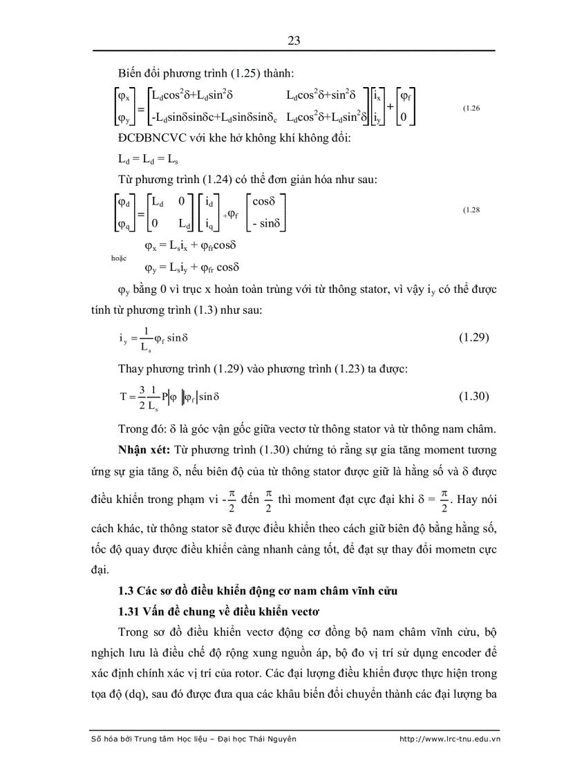 image for page Nâng cao chất lượng hệ điều khiển chuyển động sử dụng động cơ điện xoay chiều