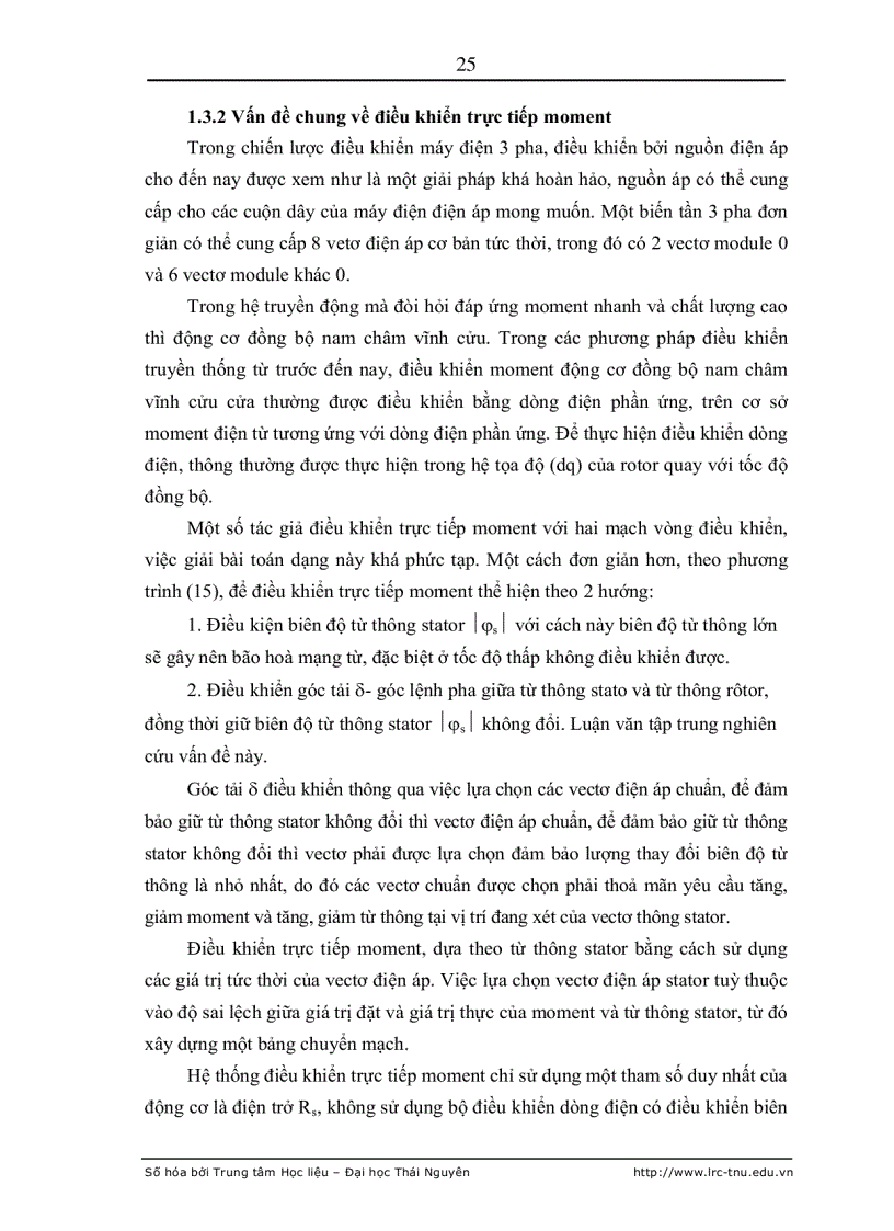 image for page Nâng cao chất lượng hệ điều khiển chuyển động sử dụng động cơ điện xoay chiều