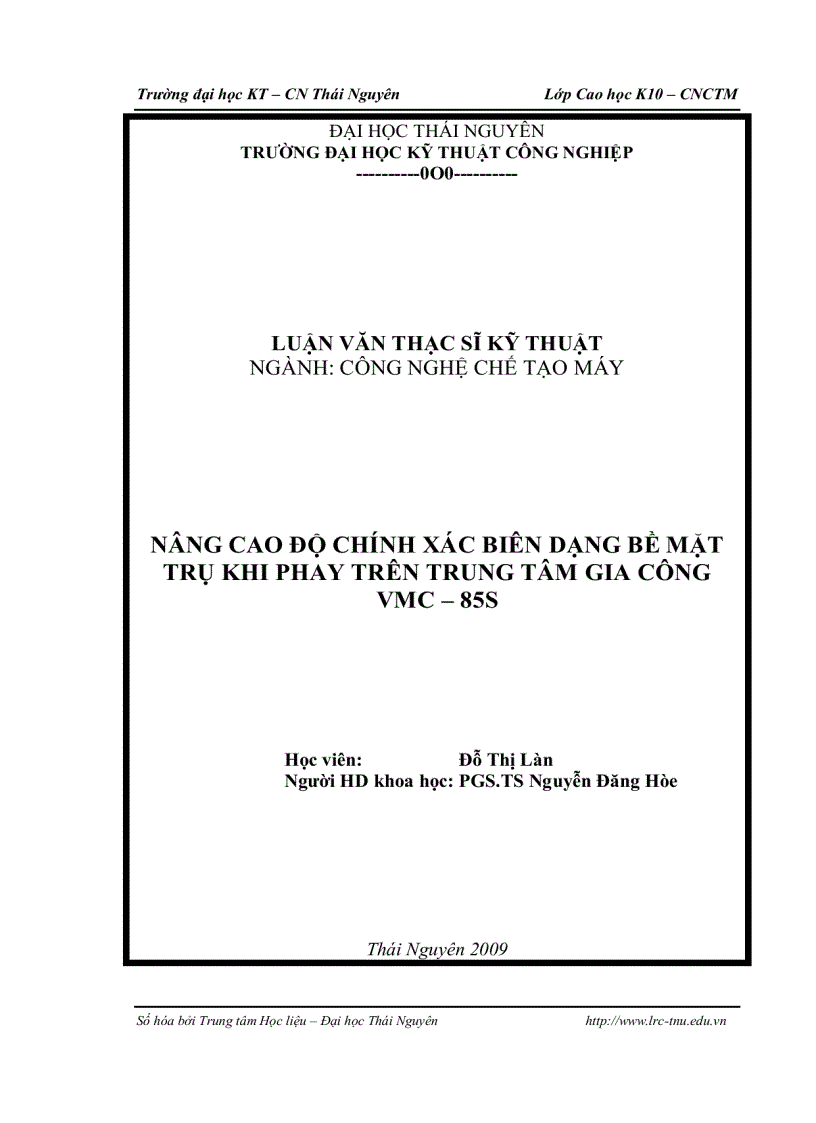 image for page Nâng cao độ chính xác biên dạng bề mặt trụ khi phay trên trung tâm gia công vmc 85s