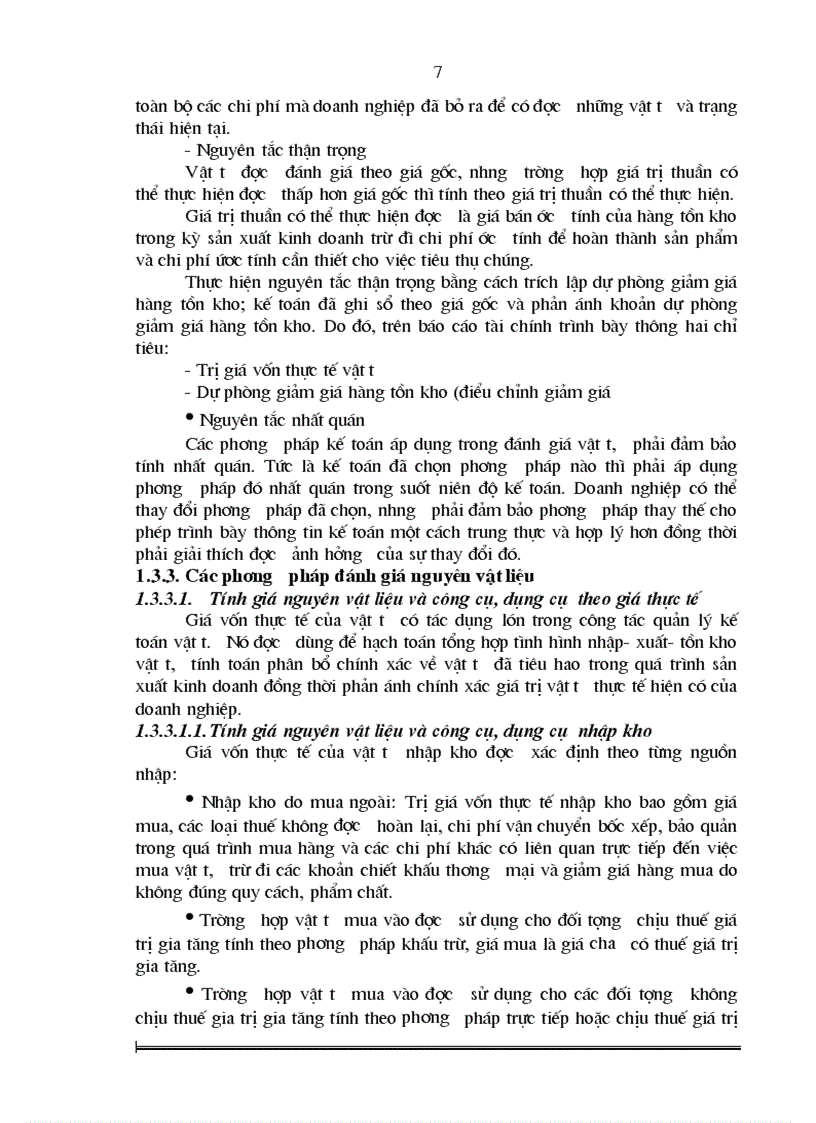 image for page Hoàn thiện công tác kế toán nguyên vật liệu và công cụ dụng cụ tại Nhà máy ô tô Hòa Bình