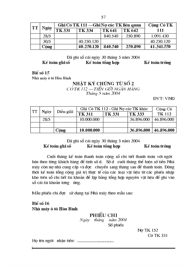 image for page Hoàn thiện công tác kế toán nguyên vật liệu và công cụ dụng cụ tại Nhà máy ô tô Hòa Bình