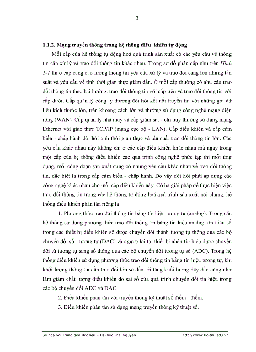 image for page Nghiên cứu đặc tính của trễ truyền thông trong hệ điều khiển phân tán dcs