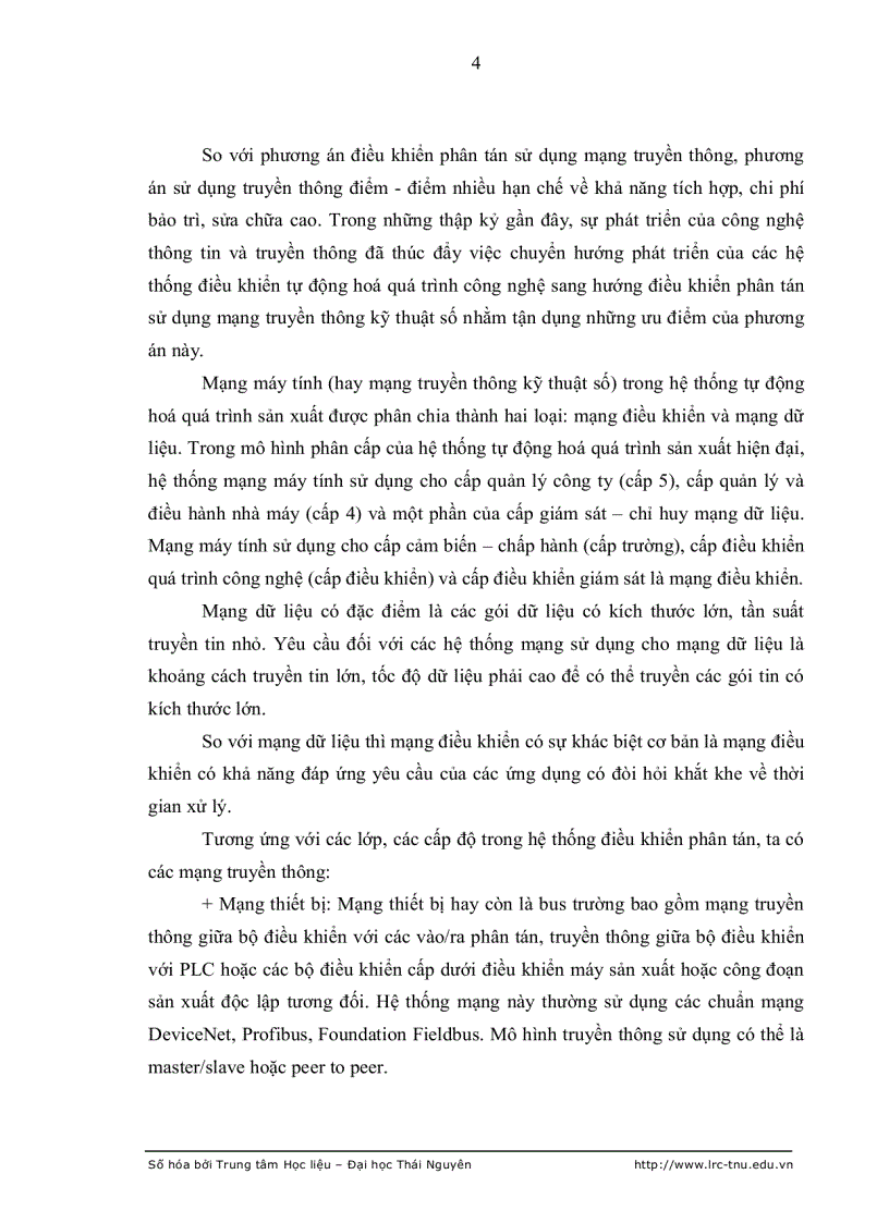 image for page Nghiên cứu đặc tính của trễ truyền thông trong hệ điều khiển phân tán dcs