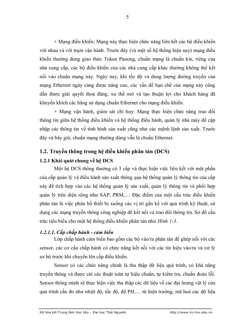 image for page Nghiên cứu đặc tính của trễ truyền thông trong hệ điều khiển phân tán dcs