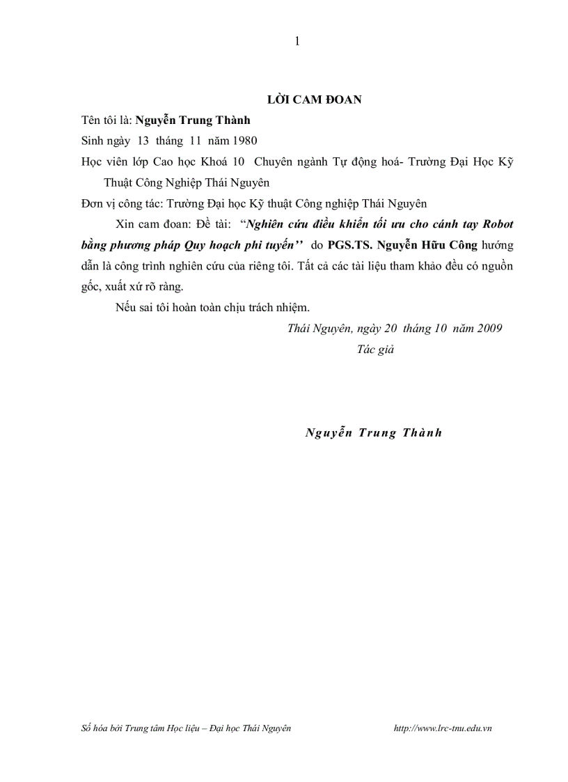 image for page Nghiên cứu điều khiển tối ưu cho cánh tay robot bằng phương pháp quy hoạch phi tuyến