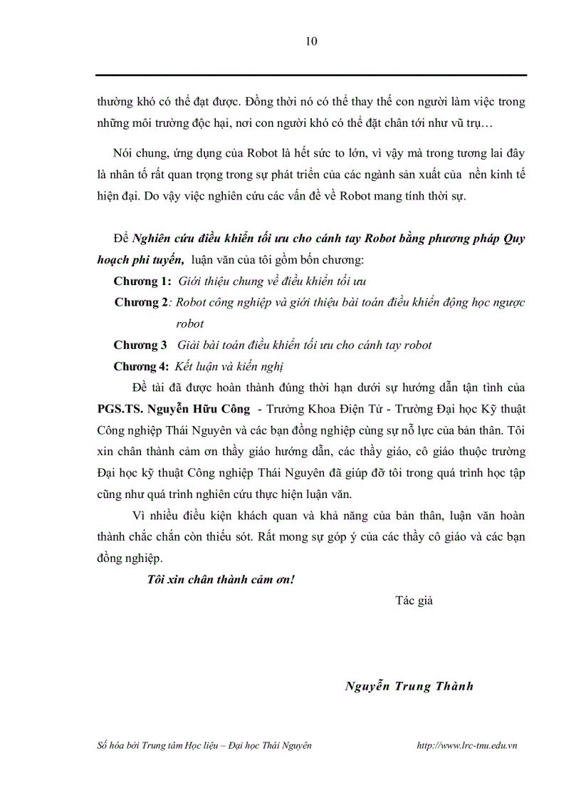 image for page Nghiên cứu điều khiển tối ưu cho cánh tay robot bằng phương pháp quy hoạch phi tuyến