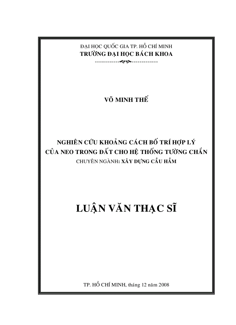 image for page Nghiên cứu khoảng cách bố trí hợp lý của neo trong đất cho hệ thống tường chắn
