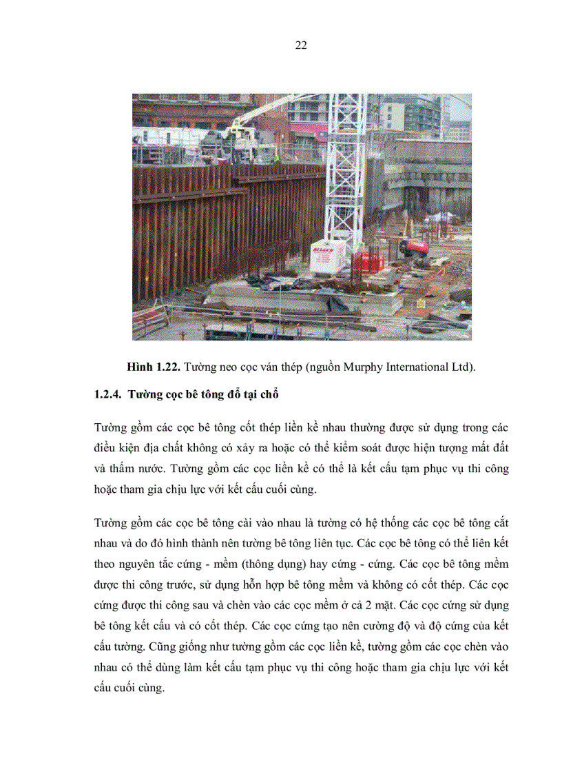 image for page Nghiên cứu khoảng cách bố trí hợp lý của neo trong đất cho hệ thống tường chắn