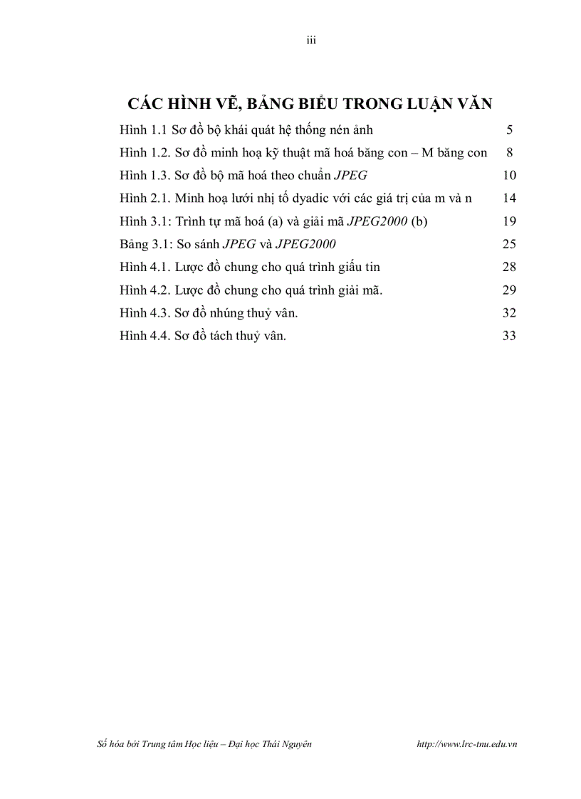 image for page Nghiên cứu một số kỹ thuật nén dữ liệu dựa trên phép biến đổi sóng nhỏ rời rạc và ứng dụng trong máy ảnh kỹ thuật số