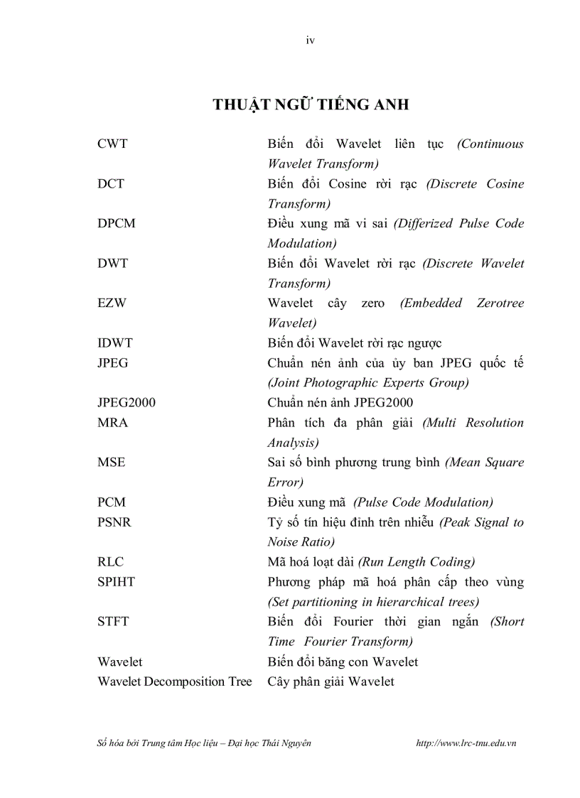 image for page Nghiên cứu một số kỹ thuật nén dữ liệu dựa trên phép biến đổi sóng nhỏ rời rạc và ứng dụng trong máy ảnh kỹ thuật số