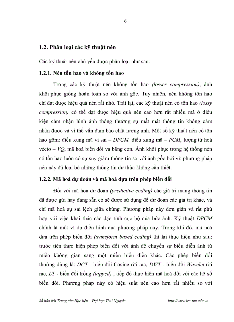 image for page Nghiên cứu một số kỹ thuật nén dữ liệu dựa trên phép biến đổi sóng nhỏ rời rạc và ứng dụng trong máy ảnh kỹ thuật số
