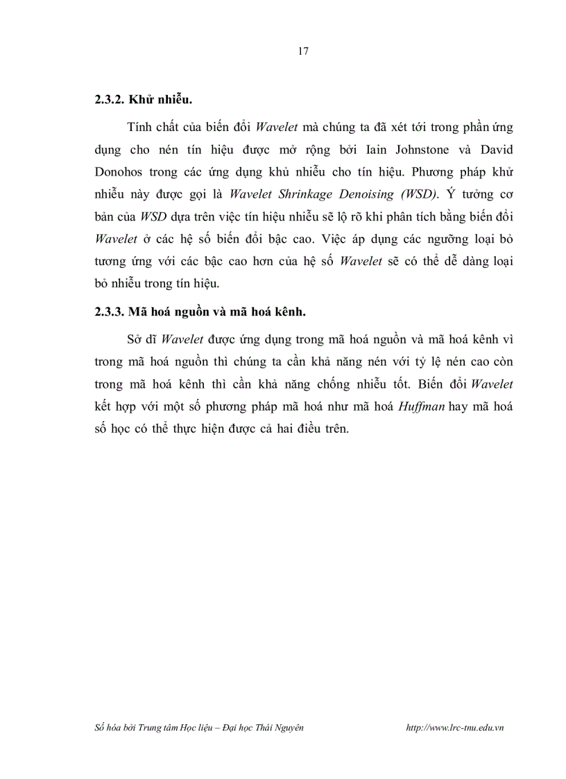 image for page Nghiên cứu một số kỹ thuật nén dữ liệu dựa trên phép biến đổi sóng nhỏ rời rạc và ứng dụng trong máy ảnh kỹ thuật số