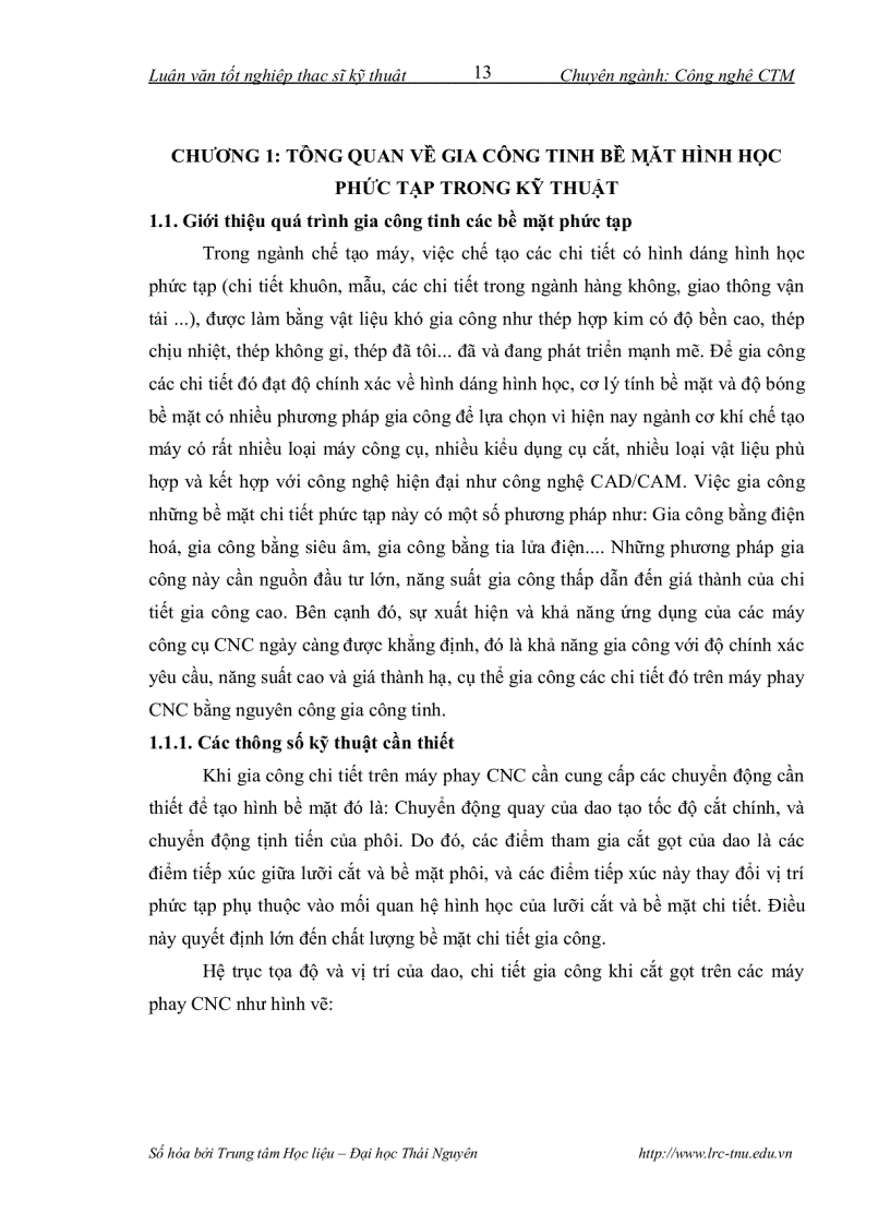 image for page Nghiên cứu nâng cao chất lượng bề mặt chi tiết gia công bằng tối ưu hóa một số yếu tố kỹ thuật của quá trình phay tinh trên máy công cụ CNC