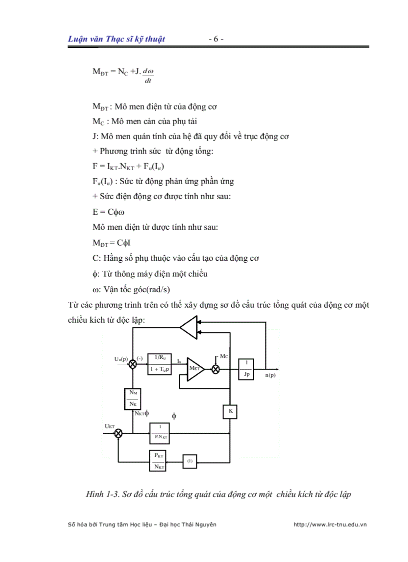 image for page Nghiên cứu nâng cao chất lượng truyền động điện một chiều sử dụng trong hệ tuỳ động