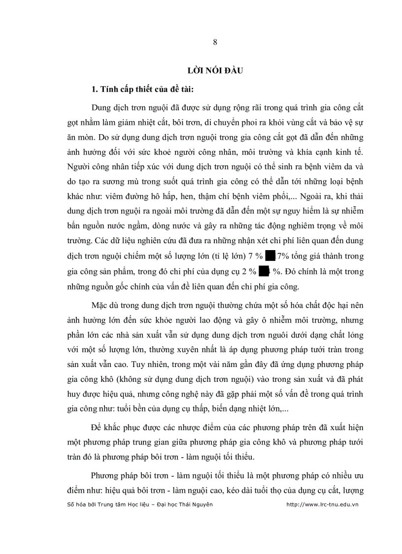 image for page Nghiên cứu so sánh các phương pháp tưới trong công nghệ bôi trơn làm nguội tối thiểu khi phay rãnh