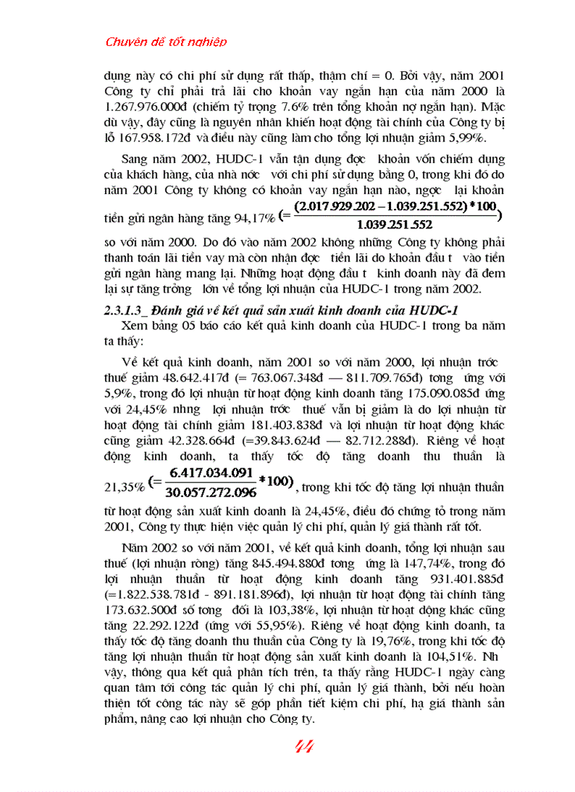 image for page Lợi nhuận và giải pháp gia tăng lợi nhuận tại Công ty Xây lắp Phát triển nhà số 1