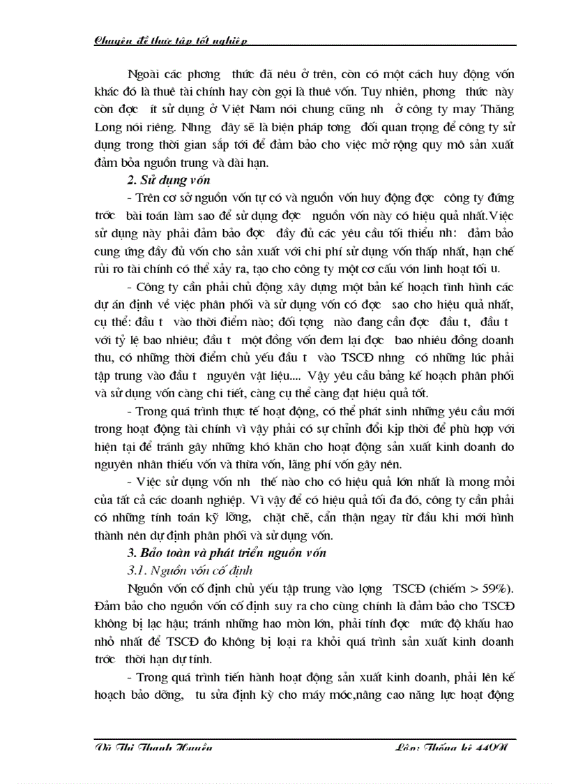 image for page Phân tích tình hình hoạt động sản xuất kinh doanh của Công ty cổ phần may Thăng Long