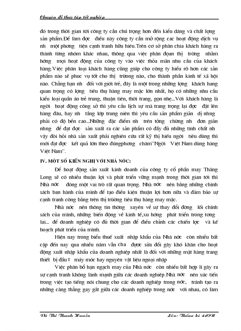 image for page Phân tích tình hình hoạt động sản xuất kinh doanh của Công ty cổ phần may Thăng Long