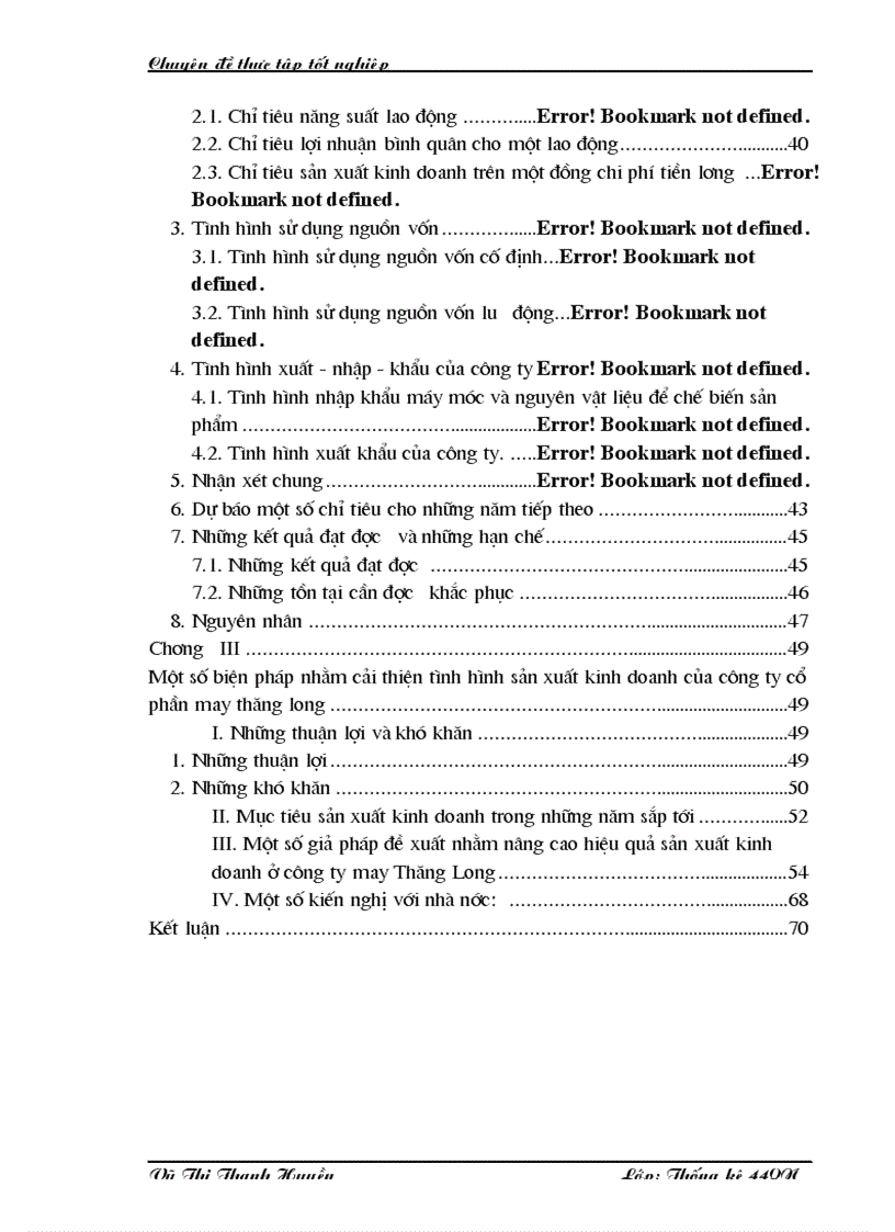 image for page Phân tích tình hình hoạt động sản xuất kinh doanh của Công ty cổ phần may Thăng Long