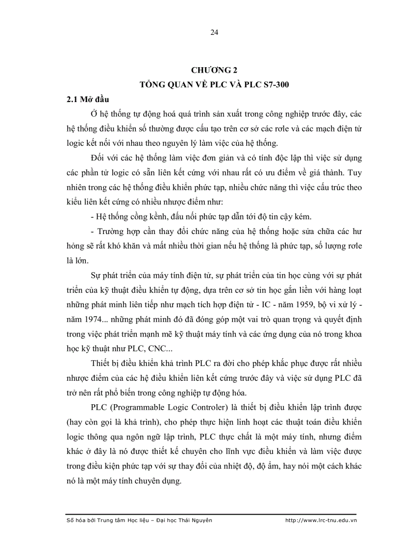 image for page Nghiên cứu ứng dụng plc trong công nghệ sản xuất tại nhà máy xi măng la hiên thái nguyên