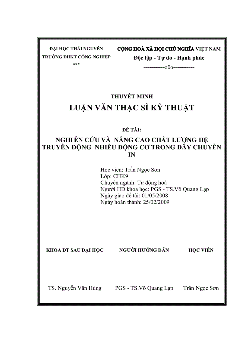 image for page Nghiên cứu và nâng cao chất lượng hệ truyền động nhiều động cơ trong dây chuyền in