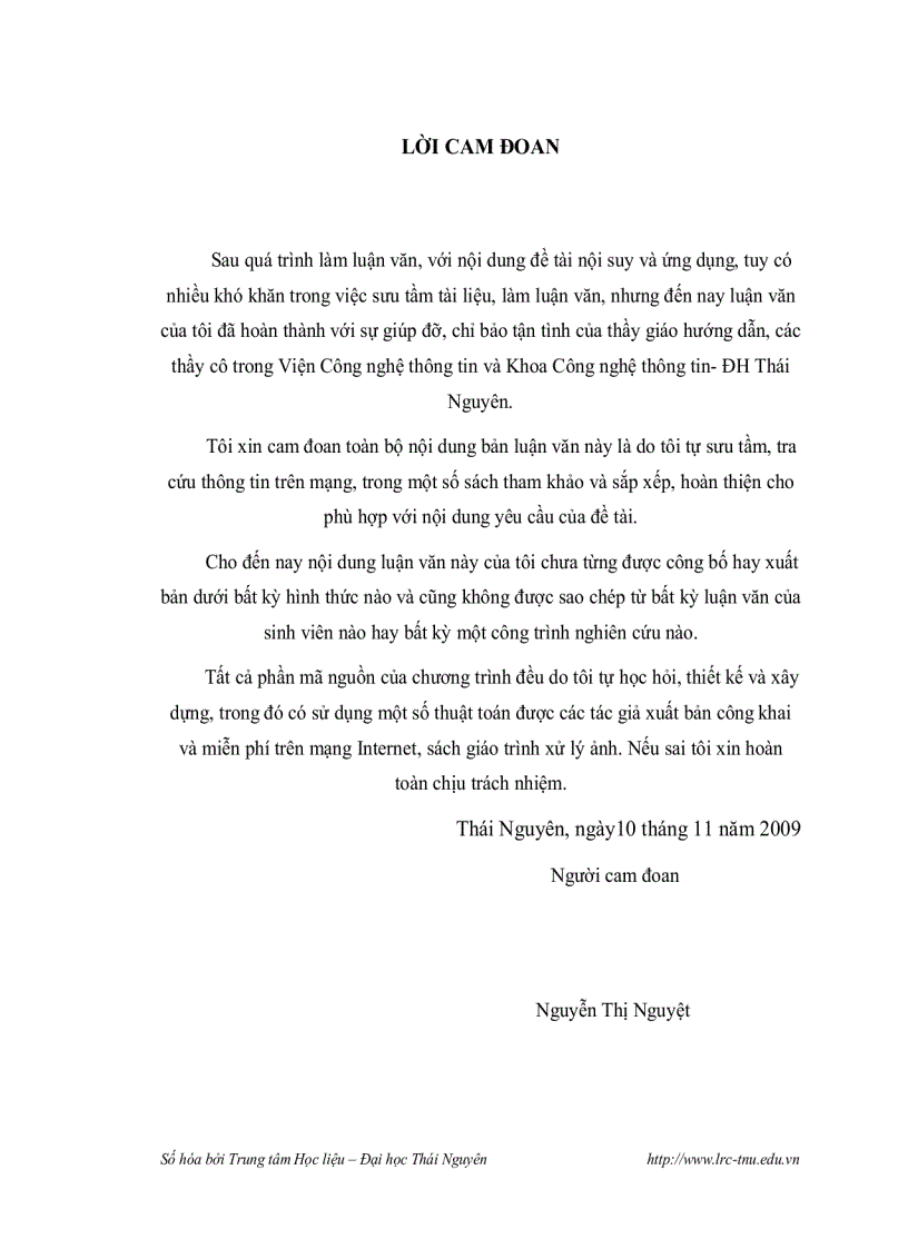 image for page Nội suy ảnh và một số ứng dụng