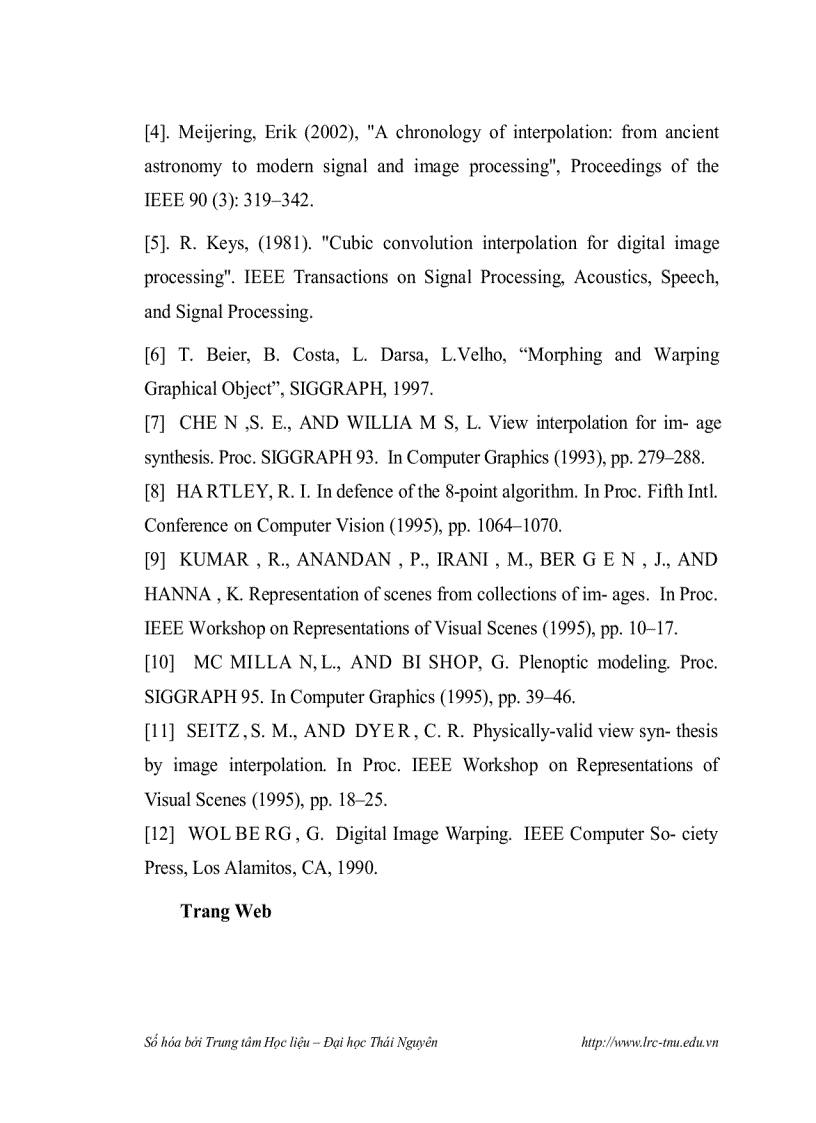 image for page Nội suy ảnh và một số ứng dụng