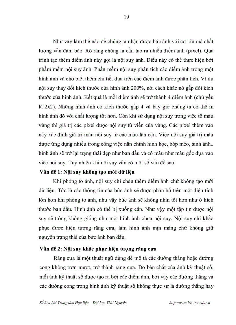 image for page Nội suy ảnh và một số ứng dụng
