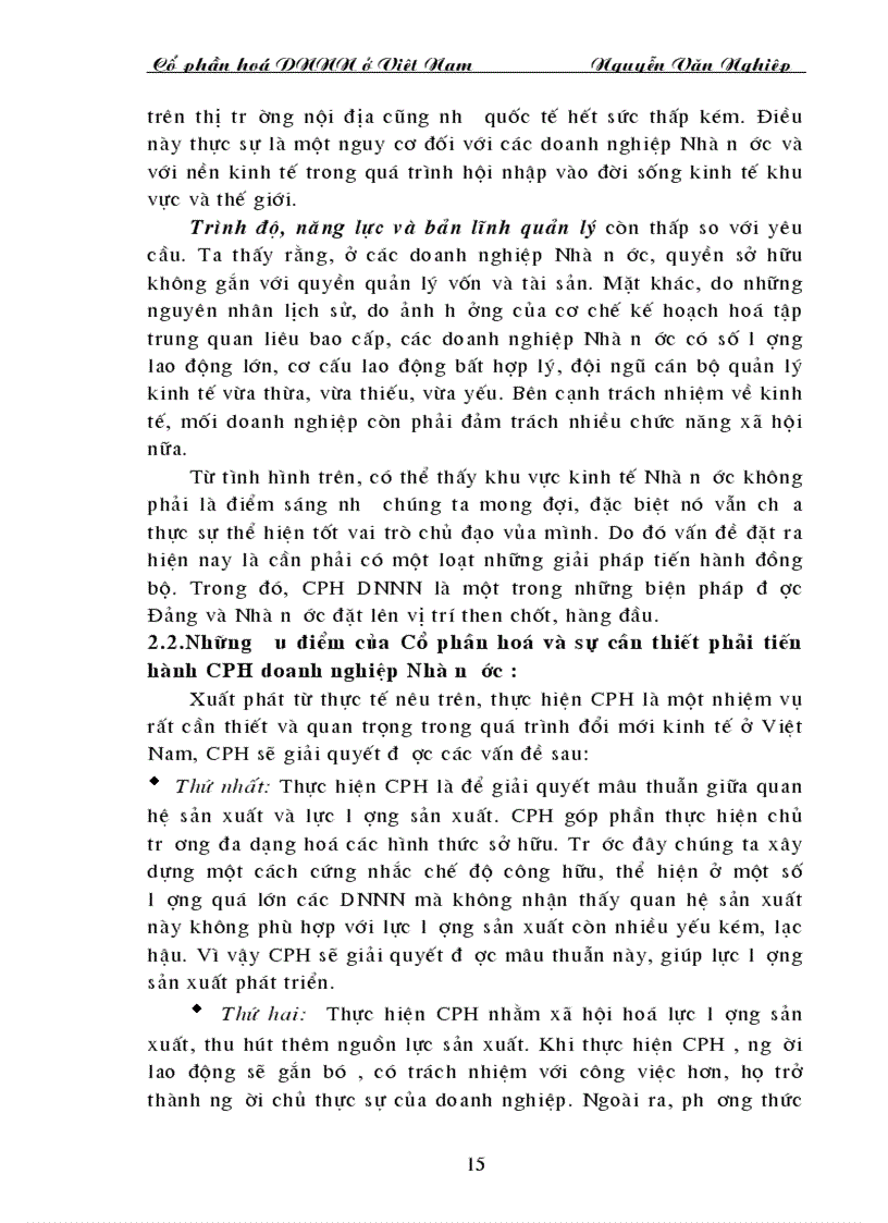 image for page Thực trạng của quá trình cổ phần hoá những kết quả ban đầu và những khó khăn cần tháo gỡ