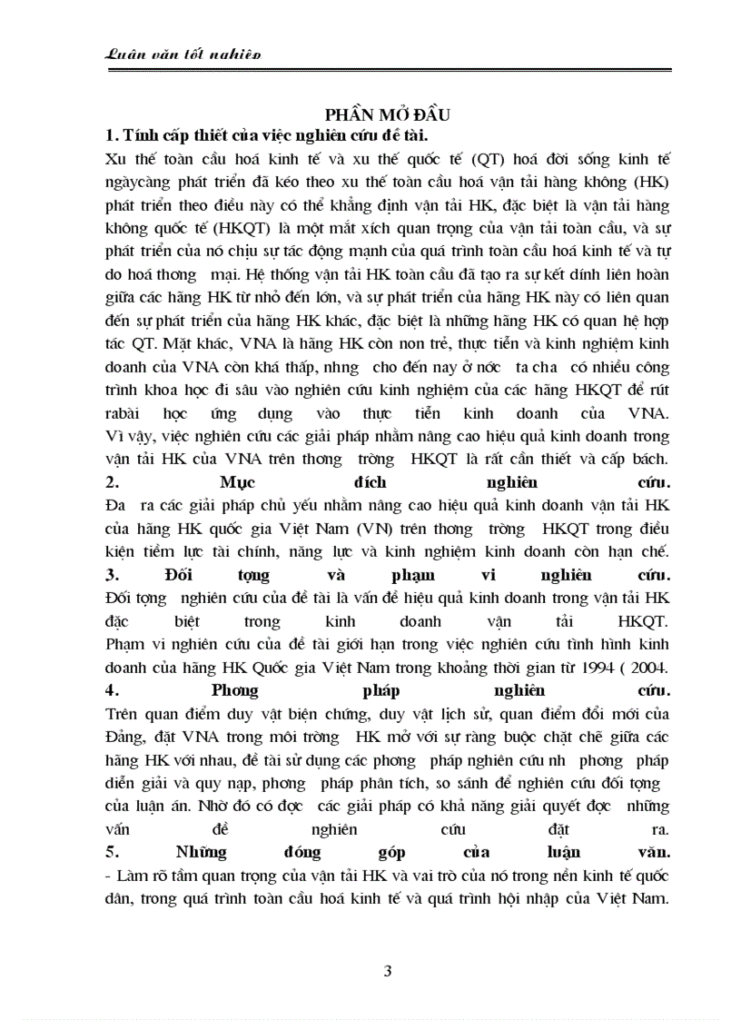 image for page Phân tích hoạt động kinh doanh của hãng hàng không Việt Nam