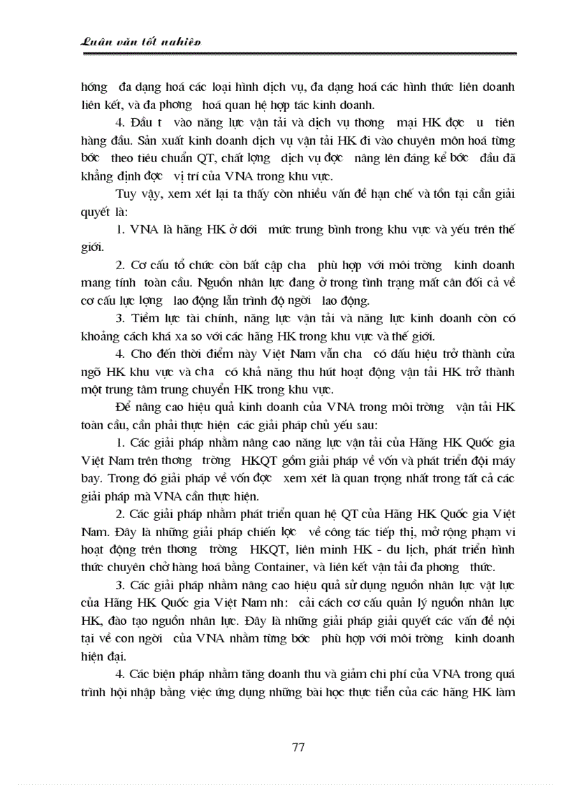 image for page Phân tích hoạt động kinh doanh của hãng hàng không Việt Nam