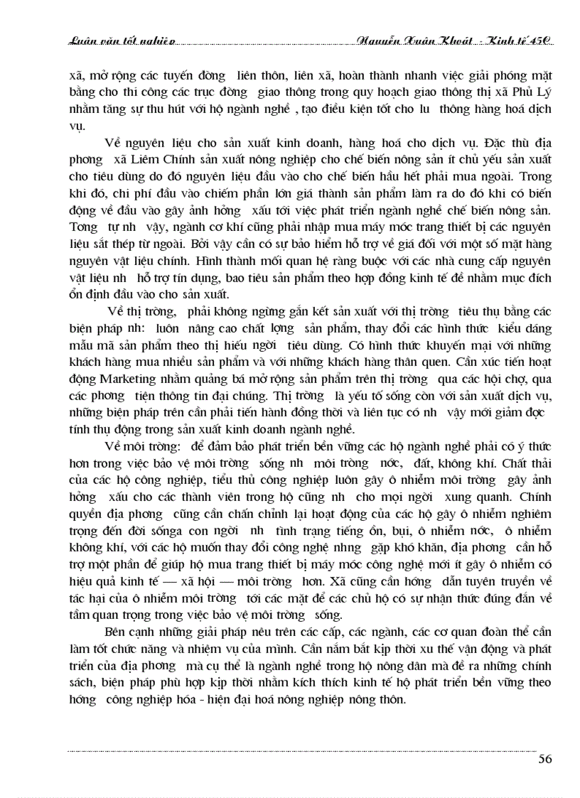 image for page Phát triển các ngành nghề trong hộ nông dân trong địa bàn xã Liêm Chính thị xã Phủ Lý tỉnh Hà Nam