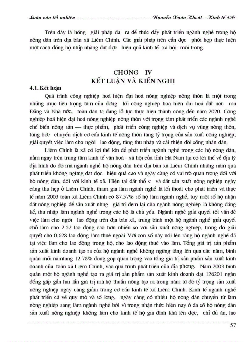 image for page Phát triển các ngành nghề trong hộ nông dân trong địa bàn xã Liêm Chính thị xã Phủ Lý tỉnh Hà Nam