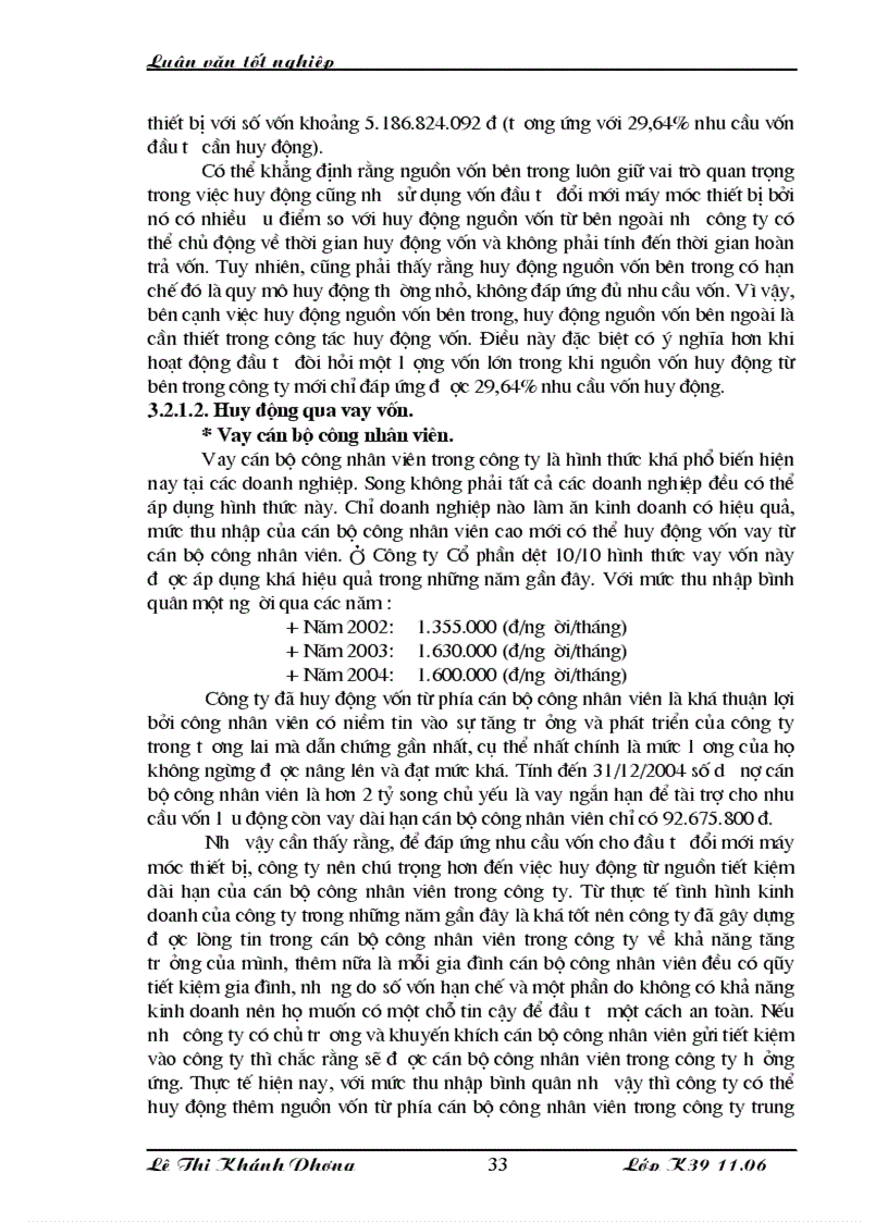 image for page Huy động vốn đổi mới thiết bị công nghệ tại Công ty cổ phần dệt 10 10