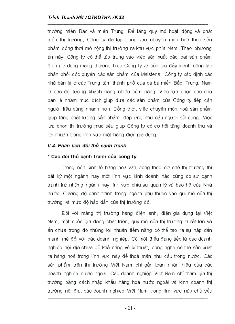 image for page Phân tích tình hình thị trường của Công ty TNHH Hasa