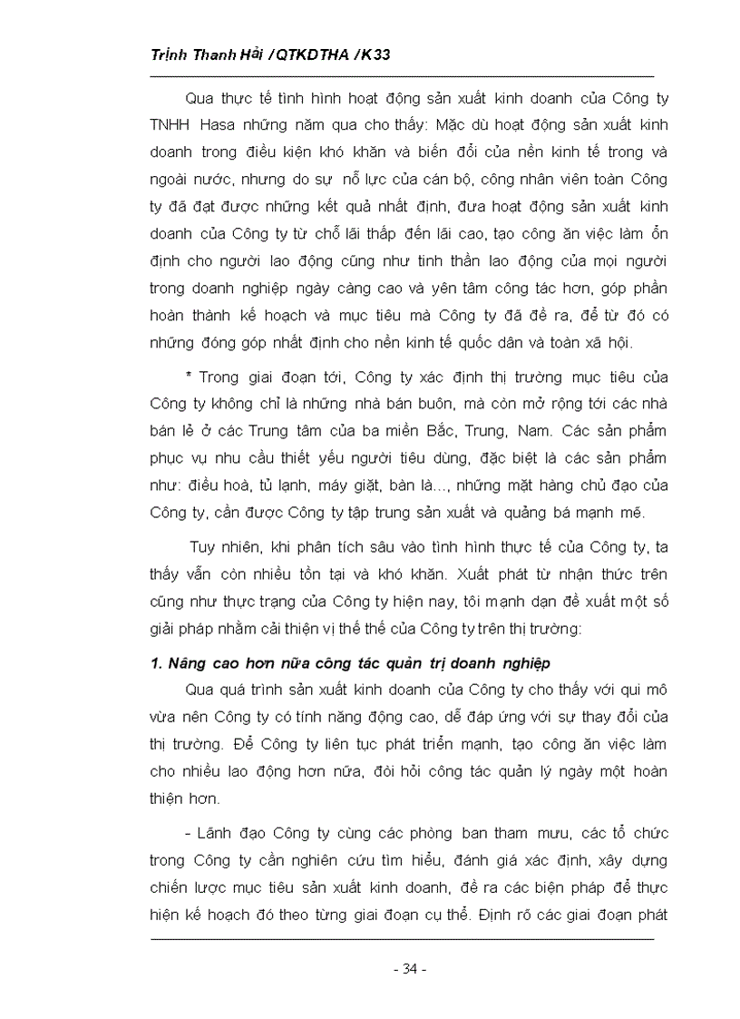 image for page Phân tích tình hình thị trường của Công ty TNHH Hasa