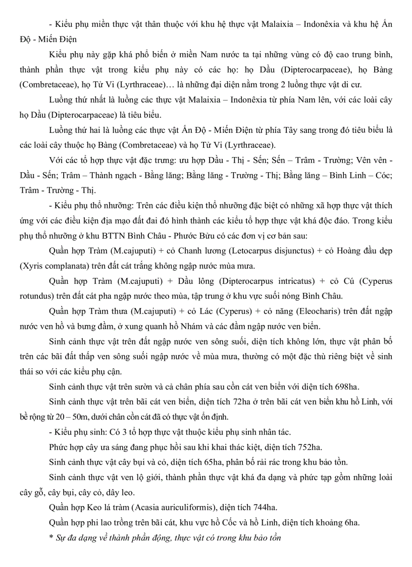 image for page Đánh giá tiềm năng và xây dựng định hướng phát triển bền vững khu vực sinh thái Bình Châu Phước Bửu tỉnh Bà Rịa Vũng Tàu