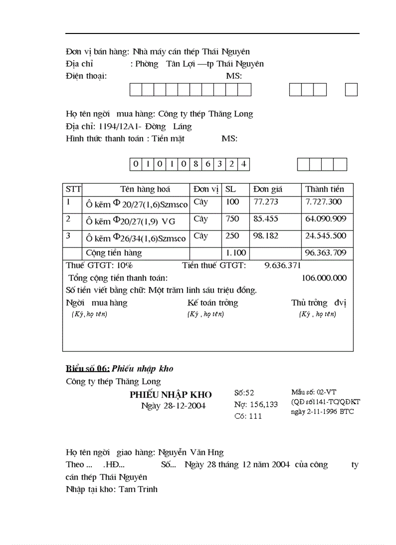 image for page Hoàn thiện công tác kế toán nghiệp vụ bán hàng tại công ty Thép Thăng Long