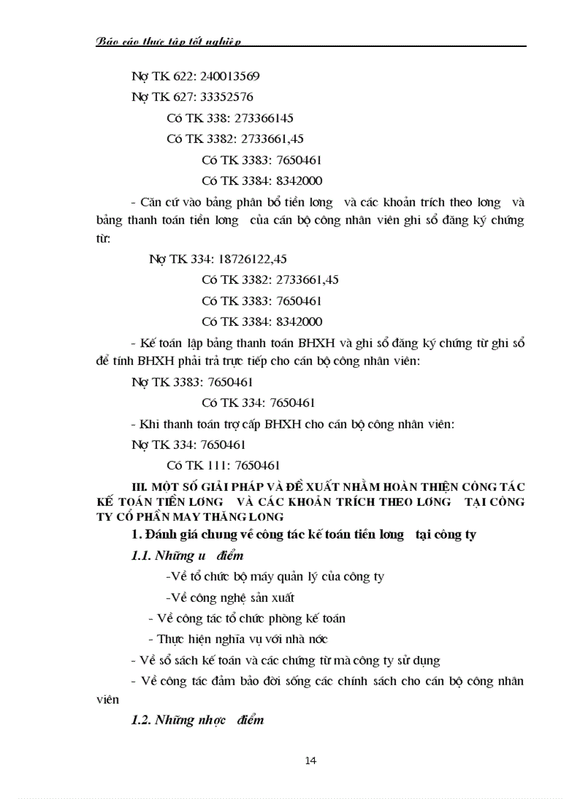 image for page Hạch toán công tác kế toán tiền lương và các khoản trích theo lương tại công ty cổ phần may thăng long