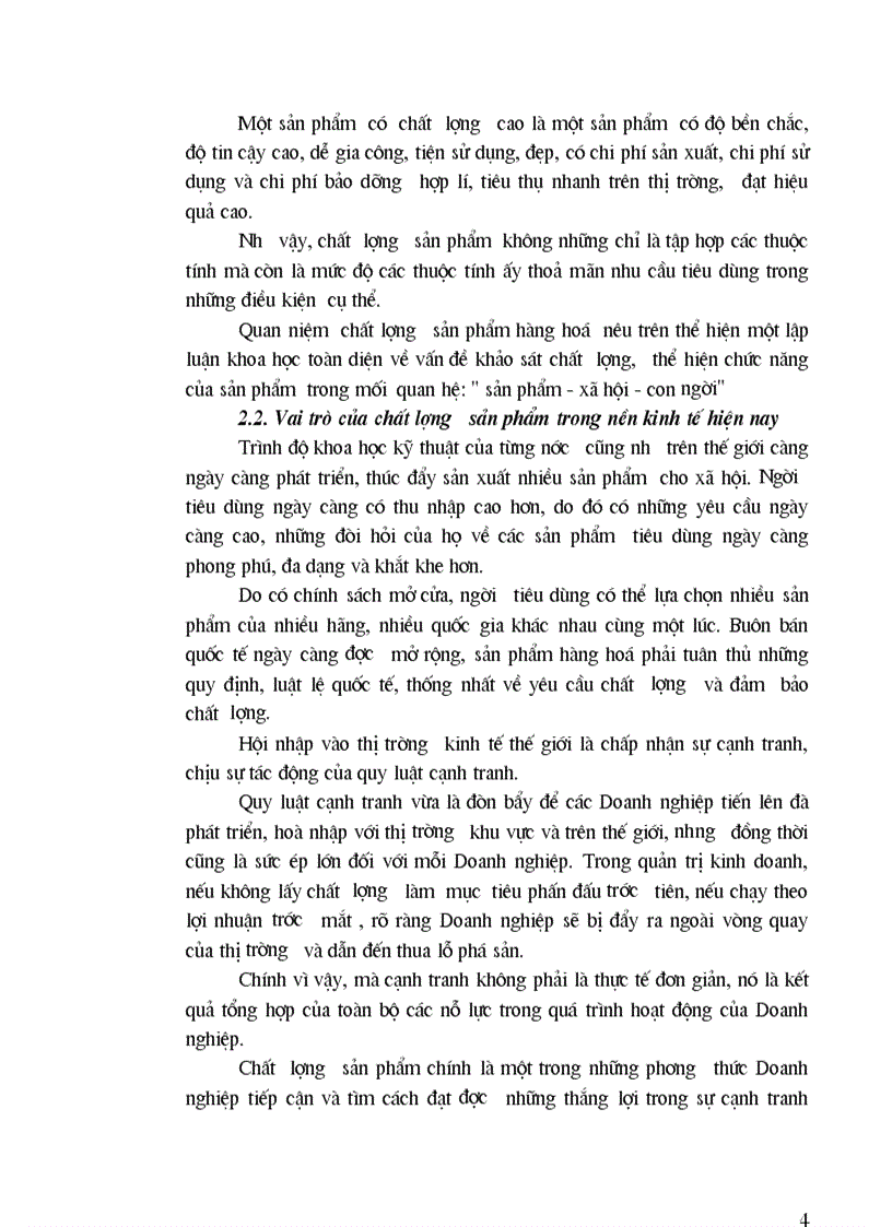 image for page Phân tích tình hình chất lượng sản phẩm sợi ở Công ty Dệt May Hà Nội