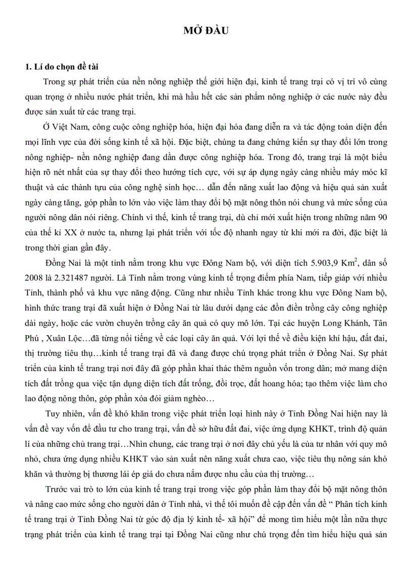 image for page Phân tích kinh tế trang trại tỉnh Đồng Nai từ gốc độ địa lí kinh tế xã hội