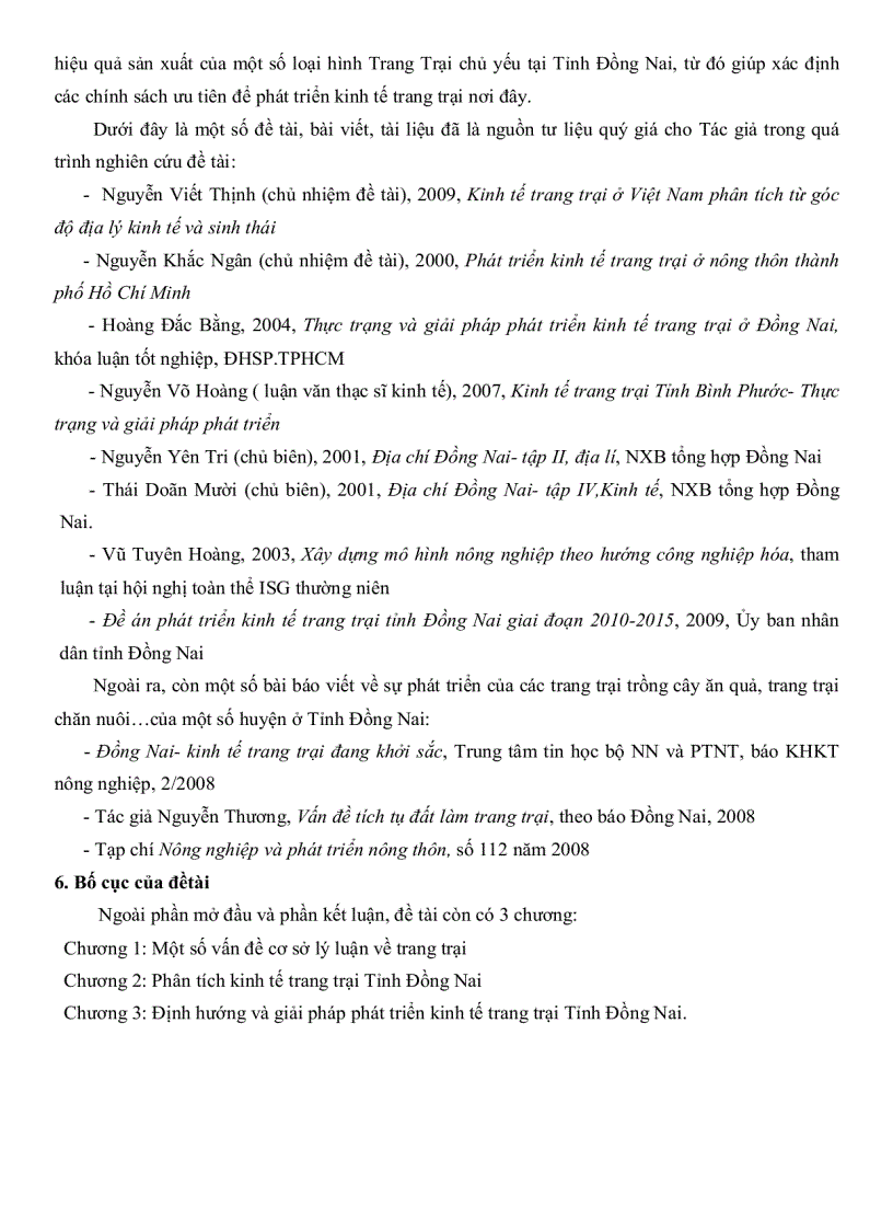 image for page Phân tích kinh tế trang trại tỉnh Đồng Nai từ gốc độ địa lí kinh tế xã hội