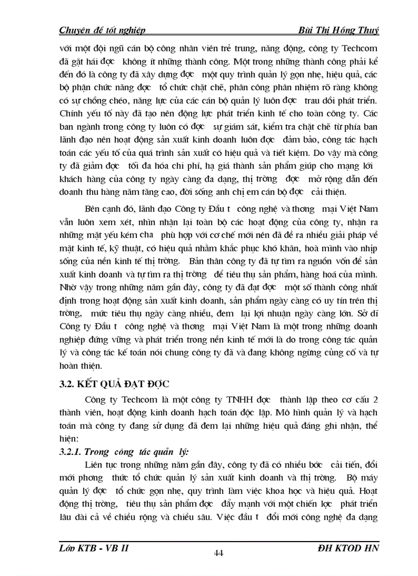 image for page Hoàn thiện hạch toán tiêu thụ thành phẩm và xác định kết quả kinh doanh tại Công ty Đầu tư công nghệ và thương mại Việt Nam