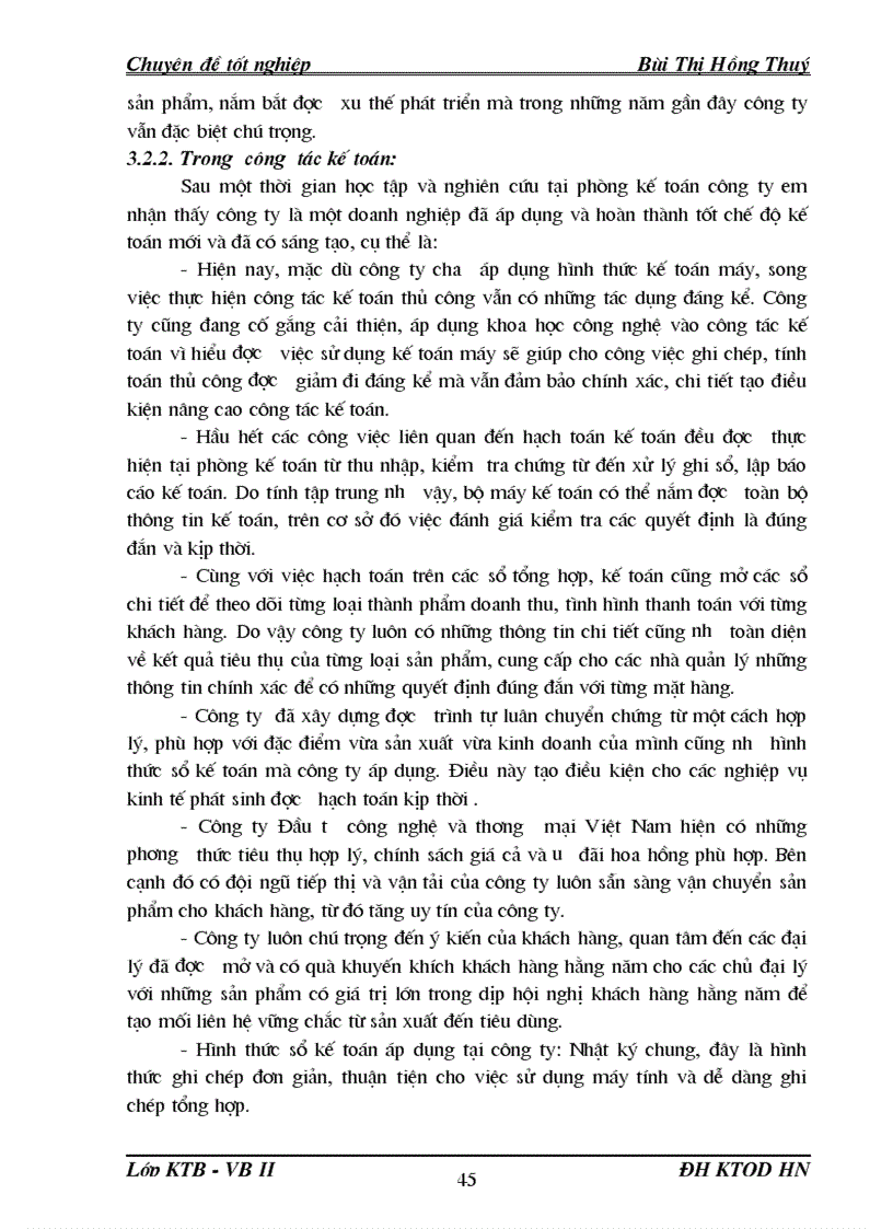 image for page Hoàn thiện hạch toán tiêu thụ thành phẩm và xác định kết quả kinh doanh tại Công ty Đầu tư công nghệ và thương mại Việt Nam