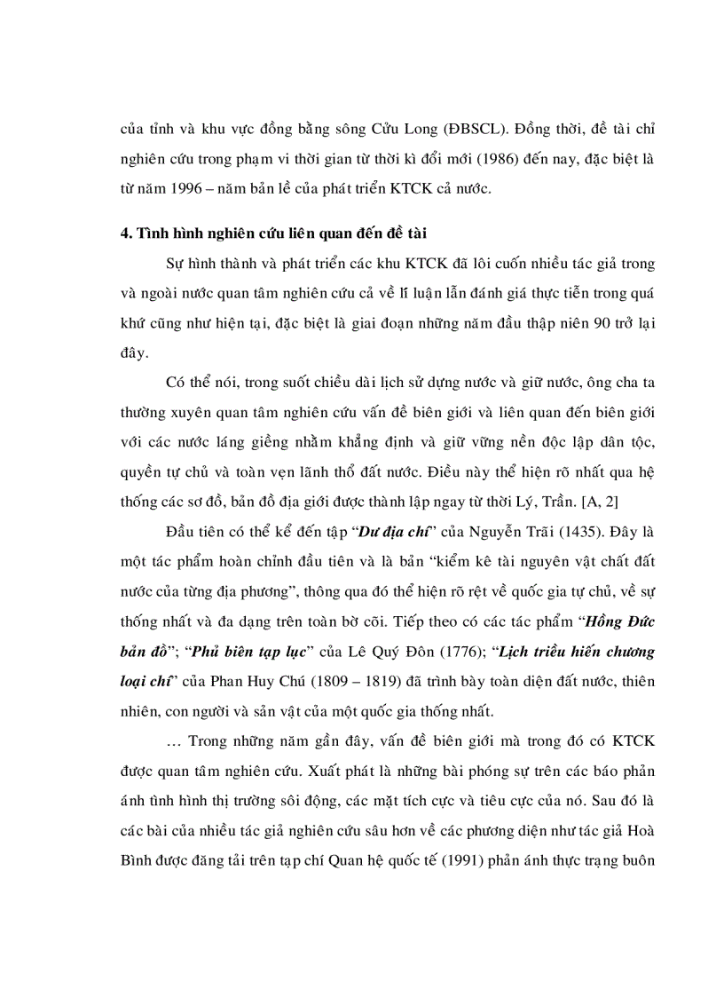 image for page Đánh giá các khu kinh tế cửa khẩu phía Nam dưới gốc độ địa lý kinh tế xã hội Nghiên cứu trường hợp tỉnh An Giang