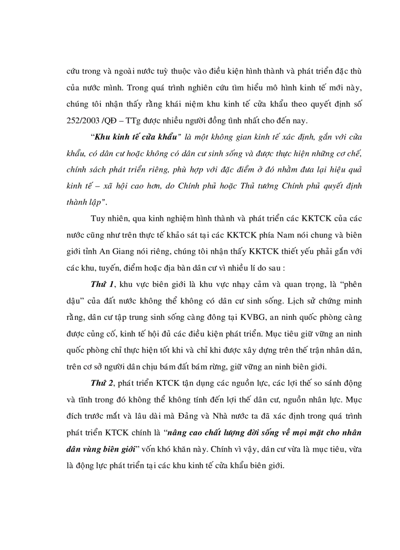 image for page Đánh giá các khu kinh tế cửa khẩu phía Nam dưới gốc độ địa lý kinh tế xã hội Nghiên cứu trường hợp tỉnh An Giang