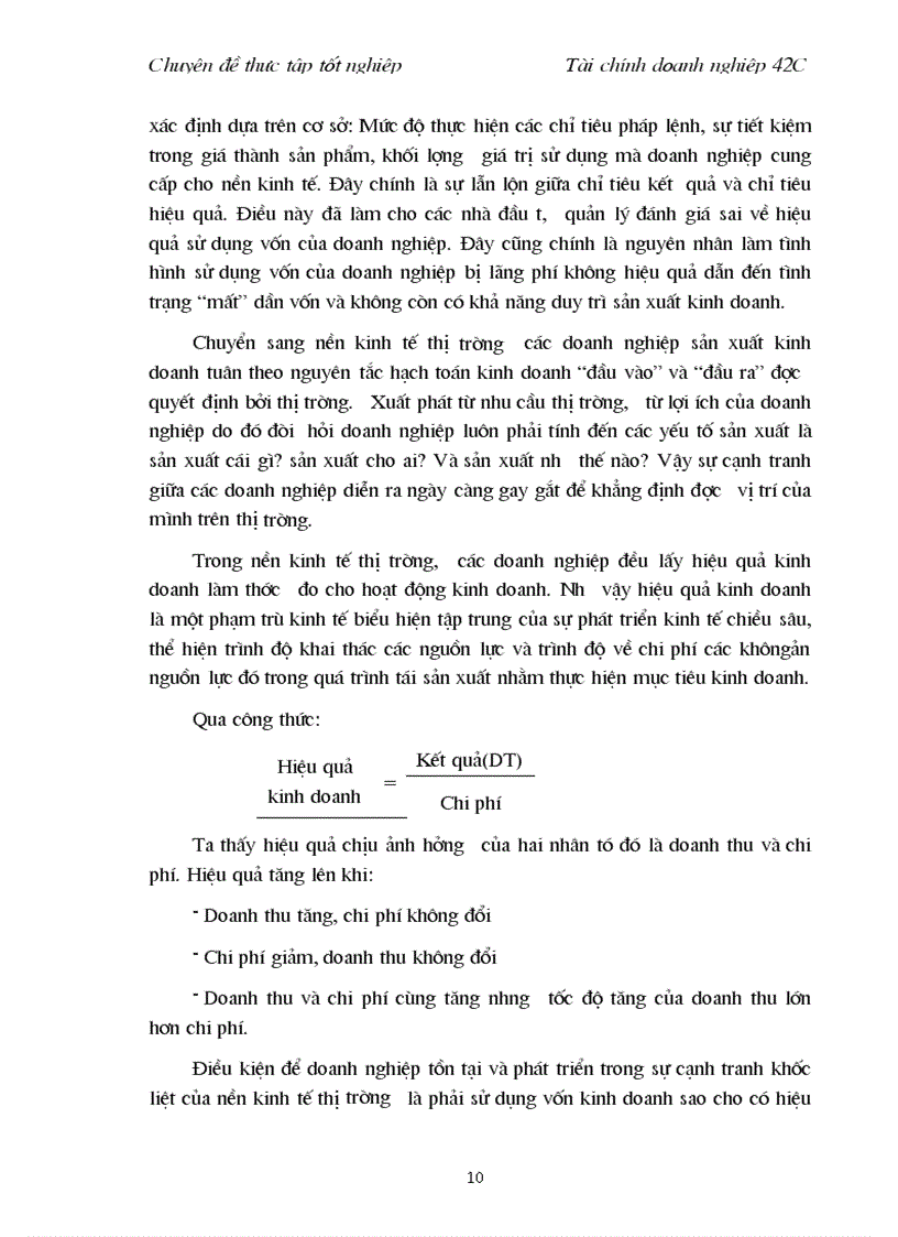 image for page Cơ sở lý luận về vốn và hiệu quả sử dụng vốn của doanh nghiệp trong nền kinh tế thị trường