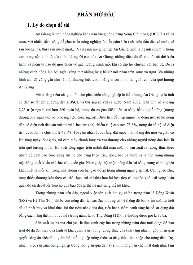 image for page Sản xuất vụ ba với sự phát triển nông nghiệp bền vững tỉnh An Giang